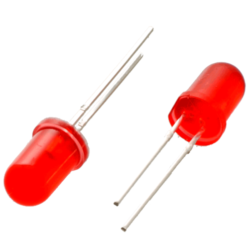Alternative view of Light Emitting Diode LED RED