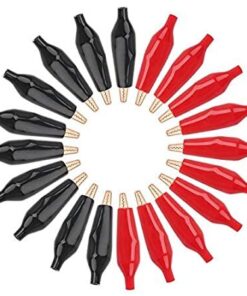 Alternative view of 28mm Crocodile Clips , Metal Alligator Clip pair Black&Red