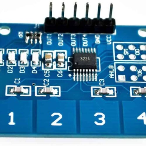 Alternative view of TTP224 4-way Keypad Capacitive Touch Switch