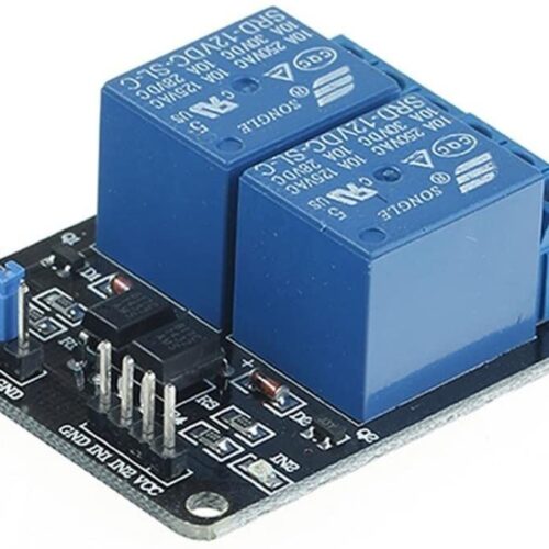 Alternative view of 5V 2 Two Channel Relay Module DC 5V + Optocoupler For Arduino PIC ARM AVR DSP