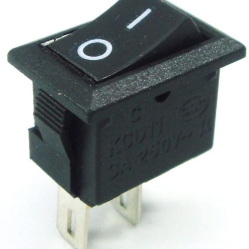 On/Off Switch DC Black Rocker
