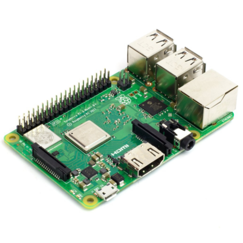 Alternative view of Raspberry Pi 3B+ Model