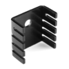 Heat sink aluminum U Shaped Black 13*13*19mm