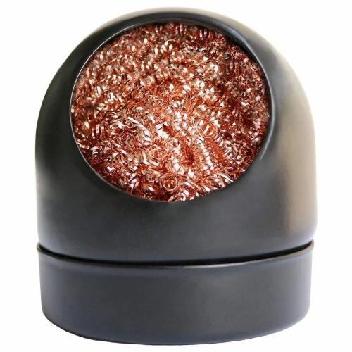 Soldering Iron Tip Cleaner with Brass Wire Cleaning Sponge & Metal Base Holder